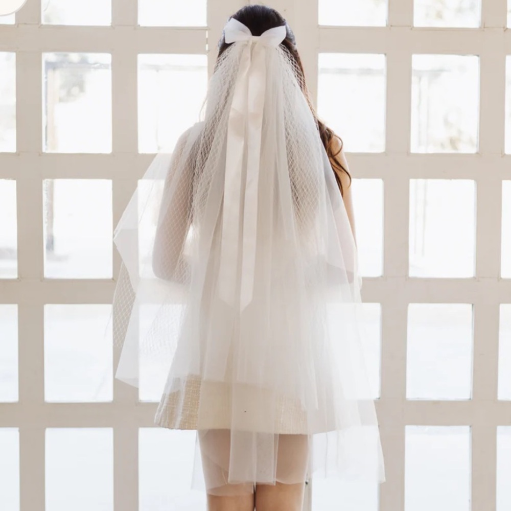 NWT. Chelsea Reece discontinued bridal bow veil
